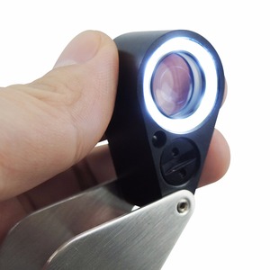 High Quality 30X Jeweler Loupe <b>Magnifier</b> with LED & UV <b>Light</b> 21mm Lens Jewel Gem Tool - Product Image 4