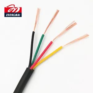 Kabel Listrik Fleksibel, Kawat Daya Isolasi PVC Konduksi Tembaga Kualitas Tinggi 1.5Mm 4mm2 6Mm 10Mm