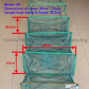 Long Train Fish Trap Với Nylon <span class=keywords><strong>Net</strong></span> 31 Phần Khung Thép Cho Cá Cua Tôm Hùm Tôm - Product Image 6