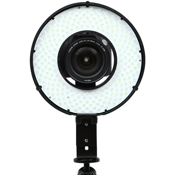 Portable LED Macro Ring Flash Light DVR-240DF 3200k-6500k für DSLR Cameras