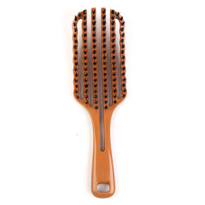 <span class=keywords><strong>Brosse</strong></span> à cheveux en poils <span class=keywords><strong>de</strong></span> <span class=keywords><strong>sanglier</strong></span> à ventilation incurvée <span class=keywords><strong>pour</strong></span> massage du cuir chevelu, séchage rapide et démêlage - Product Image 2