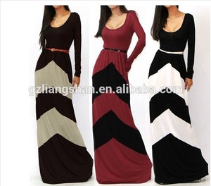 Mujer del verano 2015 OEM estilo del famoso manga larga delgada vestido Maxi con <span class=keywords><strong>la</strong></span> correa <span class=keywords><strong>Long</strong></span> Beach 3 colores - Product Image 5