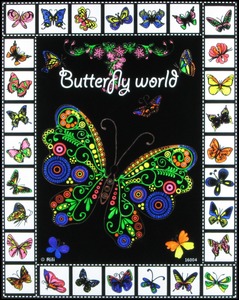 Velluto di alta qualità colorazione poster mostra on farfalla per chirldren - Product Image 4