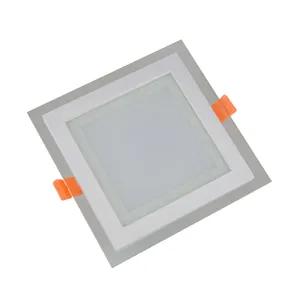 发光二极管非闪光圆形方形面板灯CCT嵌入式可调吸顶灯发光二极管方形面板平板灯