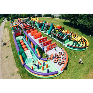 Juegos de deportes al aire libre para adultos, parque infantil comercial inflable 5k, pista de obstáculos, carreras en venta - Product Image 4