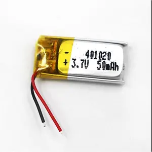 401020 401120 581013 350919 360821 350832 501015 501215 401020p 3.7v 50mah polymer lithium ion battery rechargeable lipo battery