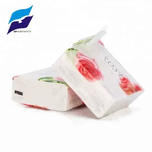 Floral 10 bag square soft pack facial mini tissue squares napkin paper for home restaurant hotel