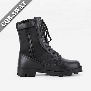 Bottes de combat en cuir véritable pour hommes <span class=keywords><strong>pas</strong></span> <span class=keywords><strong>cher</strong></span> prix été cheville hauteur caoutchouc chaussures d'hiver pour la saison d'hiver - Product Image 3