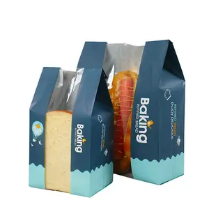 In Voorraad Verschillende Maten En Patronen Voedsel Verpakking Gepersonaliseerde Gedrukt Franse Baguette Kraftpapier Brood