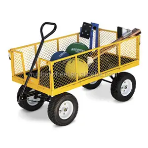 Camião de mão amarelo jardim dobrável carrinho tc1840a