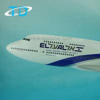 Modèle d'avion EL AL Airlines B747-400 70cm Produits cadeaux de compagnie aérienne