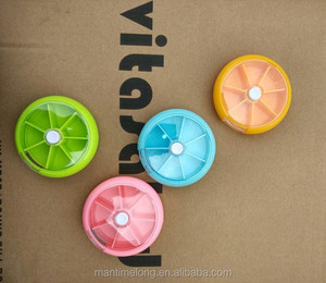 Poussoir automatique rotation 7 kit cadre une semaine bouton couleur kit de boîte à pilules - Product Image 6