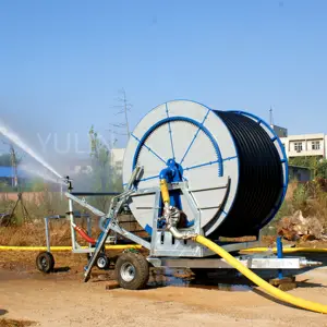 Système d'irrigation de voyage Pistolet de pluie/75-300tx Système d'irrigation de bobine de tuyau avec pistolet d'arrosage irrigateur de voyage