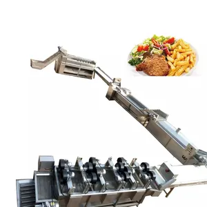 Yazhong Food Machinery Frozen French Fries Line Fresh Potato Crisps Making Machine