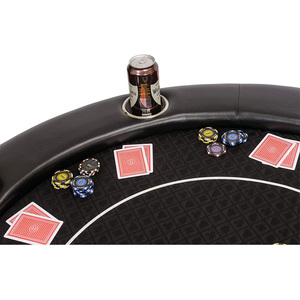 Table de poker de <span class=keywords><strong>jeu</strong></span> avec pieds en métal pliables, tissu de <span class=keywords><strong>jeu</strong></span> rapide et grands porte-gobelets - Product Image 6