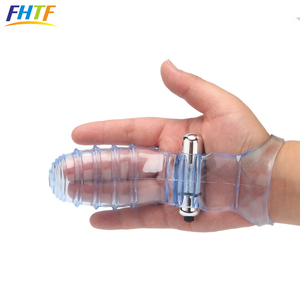 Stimulation du clitoris Point G <span class=keywords><strong>Orgasme</strong></span> Manchon de doigt en silicone Vibrateur - Product Image 2