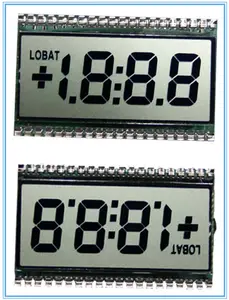 Preiswerter 3 1/2 3,5 digit tn-segment reflektierender lcd für multimeter amperometer und voltmeter