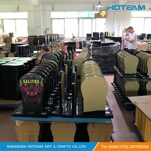 Exhibidor de Acrílico <span class=keywords><strong>SALITOS</strong></span> para 3 Botellas, Barra de Luz, Exhibidor de Mostrador, Soporte para Mancave - Product Image 5