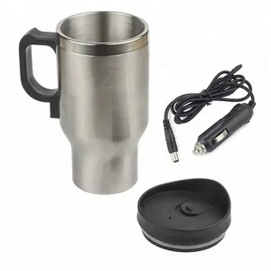 12V electric double wall Stainless Steel car heating mug