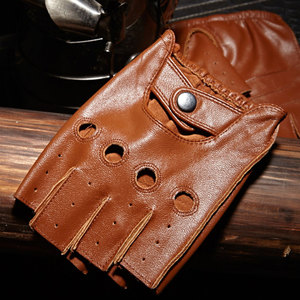 <span class=keywords><strong>Gants</strong></span> <span class=keywords><strong>de</strong></span> <span class=keywords><strong>conduite</strong></span> d'été en <span class=keywords><strong>cuir</strong></span> sans doigts pour femmes et hommes - Product Image 2