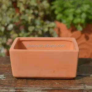 Terracotta Square Pot Bunga Kecil Modern Bunga Grosir Penanam Taman Keramik untuk Rumah, Taman Putaran Memimpin Waktu 7-10 Hari