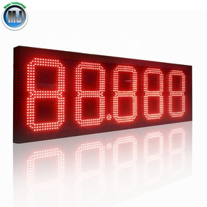 16 88.888 Rouge a mené le signe de prix pour la station - Product Image 2