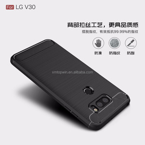 ¡ Nuevo! Patrón de fibra de carbono cepillo TPU teléfono volver caso cubrir para <span class=keywords><strong>LG</strong></span> <span class=keywords><strong>V30</strong></span> - Product Image 2