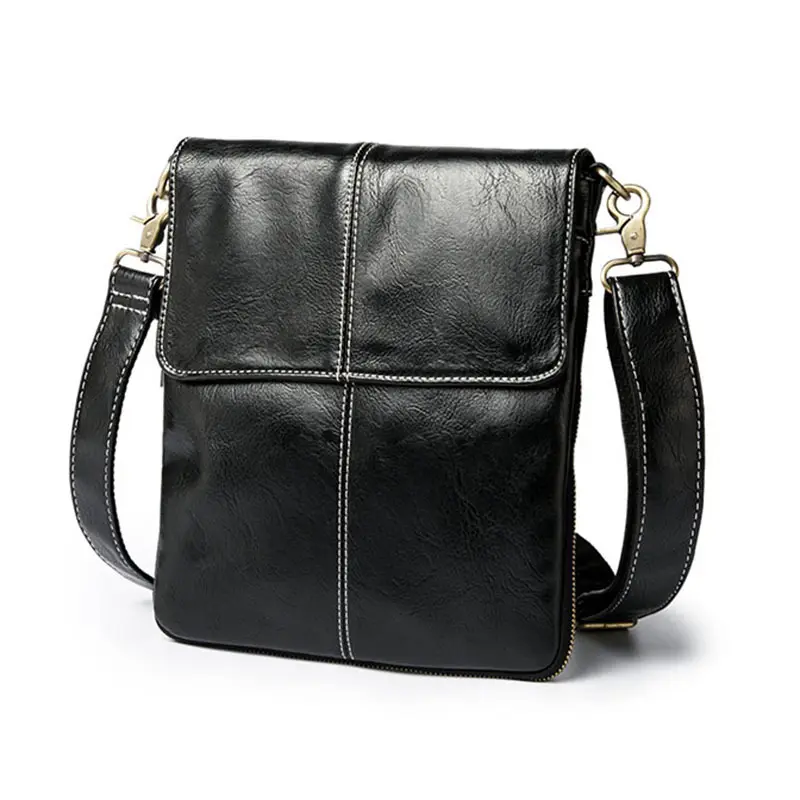 Leather Travel Bags Cross Men's Shoulder Messenger Bag Tablet Satchel Handbag For Men