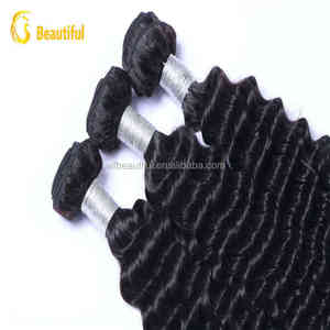 100 por ciento Remy que teje enredo del pelo humano libre, Malasia onda profunda hermosa pelo para las mujeres - Product Image 4