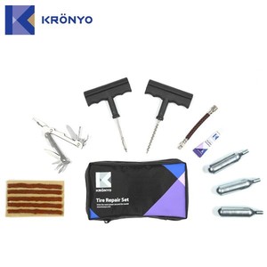 Tcar- 08 co2 kit de réparation de crevaison pour auto et moto emballage de carte - Product Image 1