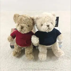 Factory custom removable clothing fleece teddy bear plush toys