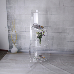 Acrylic Furniture Lucite Bookcase clear <strong>Corner</strong> <strong>Bookshelf</strong> Diy - Product Image 3