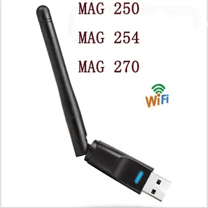 150Mbps Ralink 5370 usb wifi 고출력 2dbi 안테나 mag250 용 USB 무선 WiFi 어댑터 오픈 박스 용