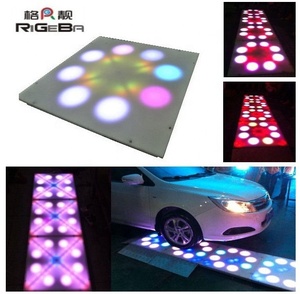 100 wát LED di động Dance Floor tile Slim Kích thước <span class=keywords><strong>RGB</strong></span> chiếu sáng cho khách sạn djs với sắt Nhôm Cơ thể <span class=keywords><strong>DMX</strong></span> & DMX512 điều khiển trên bán - Product Image 4