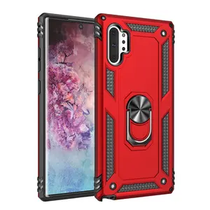 Hard armour rotating stand cover for Samsung galaxy Note 10 pro protective case with finger holder