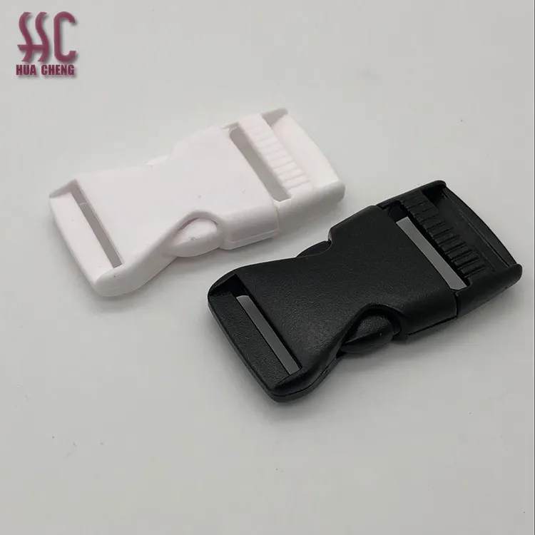25mm High quality White Color Plastic Side Release Buckle School Bag Buckle