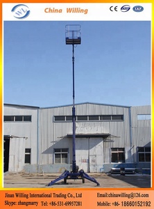 Trailer gemonteerde cherry picker opvouwbare arm lift antenne boom lift WL-16 - Product Image 5