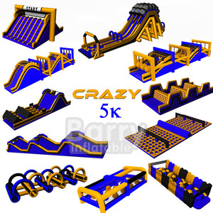 スポーツイベント用商用複数のインフレータブル大人スポーツゲーム5kインフレータブル障害コース - Product Image 2