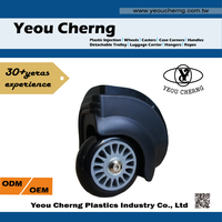 Pièces de rechange pour valises à roulettes ABS 80 mm avec roues en PU
