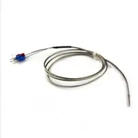 Sensor de temperatura de tubo de entrada wzp-291, resistência térmica rtd com fio blindado
