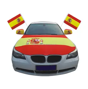 Custom Spanje Afdrukken Auto Mirror Cover Vlag