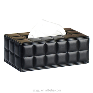 Boîte à mouchoirs en cuir PU de luxe, boîte à mouchoirs <span class=keywords><strong>pour</strong></span> la maison et l'hôtel - Product Image 1