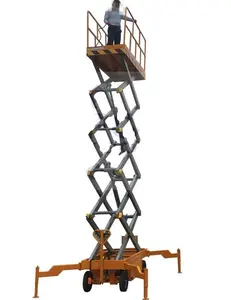 10m hydraulic scissor lift mobile electric scissor lift platform suspended platform