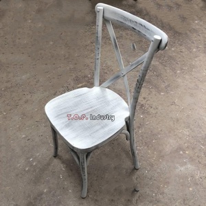 Cross Back <strong>Stacking</strong> <strong>Dining</strong> <strong>Chairs</strong> - Product Image 3