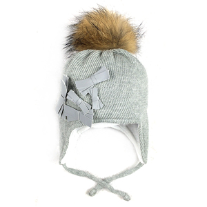 Hot for baby girls knitted girl caps sunhat baby than ago dot pattern - Product Image 2