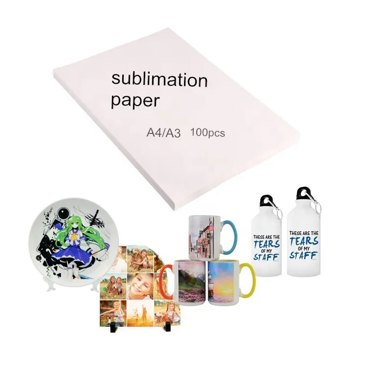 A4 Sublimation Wärme übertragungs papier für Polyester T- Shirt Kaffeetasse Telefon hülle Becher