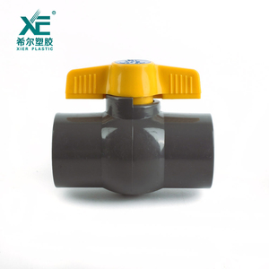 Hohe qualität gelb schmetterling griff <span class=keywords><strong>pvc</strong></span> kompakte tor ball ventil - Product Image 2