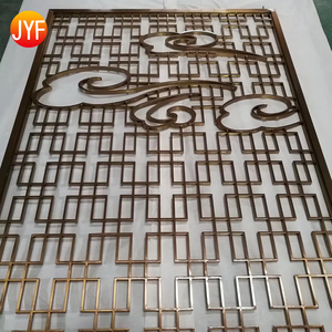 ZZ34 Bán Buôn Laser Cut Kim Loại Lưới Mdf Trang Trí Treo Phòng Divider - Product Image 4