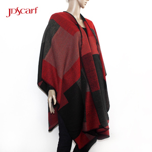 Sciarpa Poncho <span class=keywords><strong>Vintage</strong></span> Unisex con Maniche da Lavorare a Maglia - Product Image 2