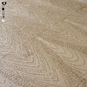 Phong cách mới sáng long lanh sequined vải tuyn ren vải dhgl0933 - Product Image 5